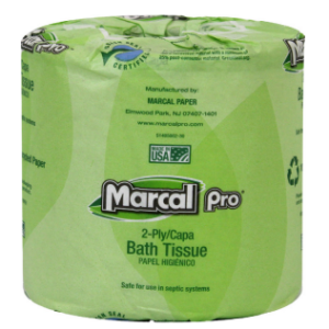 2 ply bath tissue, 4.5 x 4.5 96/cs