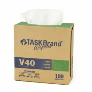 taskbrand® v40 drc interfold wiper 100 wipes/box, 9 box/cs